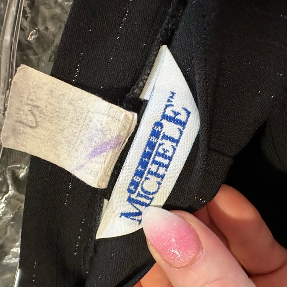 Michele Black Womens 12 Petite Trousers - Picture 3 of 5